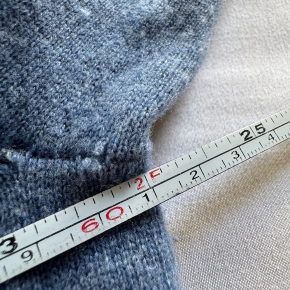 Polo by Ralph Lauren 100% Cashmere Blue V-Neck Sweater Size: L - Picture 5 of 5